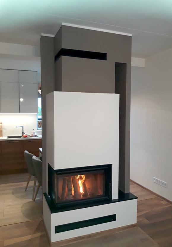 HEAT R/L 2g S 70.44.33.13(23) - krbová vložka rohová s ohýbaným (deleným) sklom