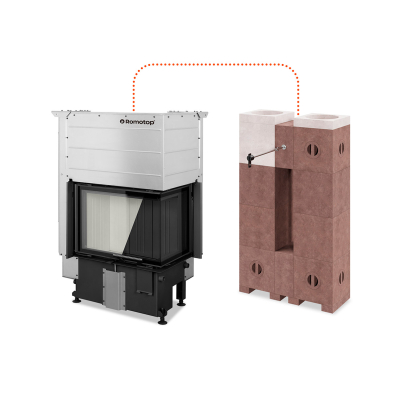 Na fotografii je zobrazené pravé vyhotovenie krbovej vložky. Krbové vložky IMPRESSION S AKUMULAČNÝM MODULÁRNYM SYSTÉMOM AMS | IMPRESSION R/L 3G L 63.51.38.14(16)A