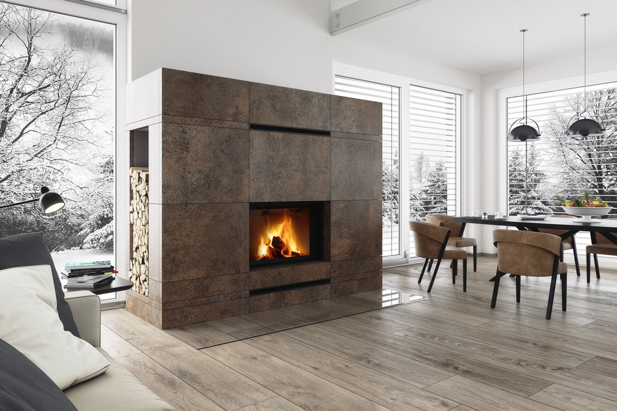 IMPRESSION 2g L 80.60.01 - krbová vložka s výsuvnými dvierkami a dvojitým presklením